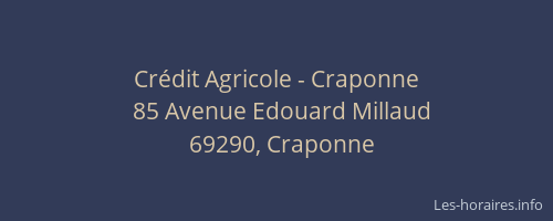 Crédit Agricole - Craponne