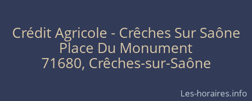 Crédit Agricole - Crêches Sur Saône