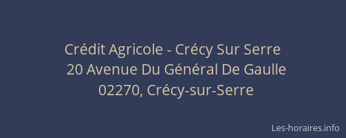 Crédit Agricole - Crécy Sur Serre