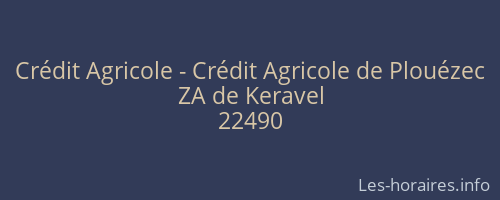 Crédit Agricole - Crédit Agricole de Plouézec