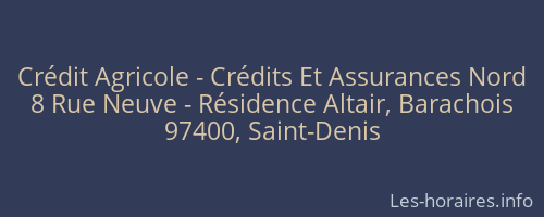 Crédit Agricole - Crédits Et Assurances Nord