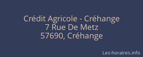 Crédit Agricole - Créhange