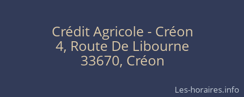 Crédit Agricole - Créon