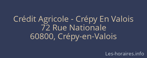 Crédit Agricole - Crépy En Valois