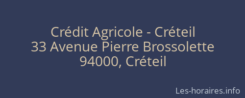 Crédit Agricole - Créteil