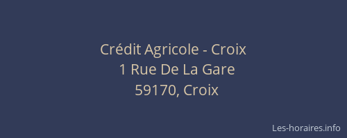 Crédit Agricole - Croix