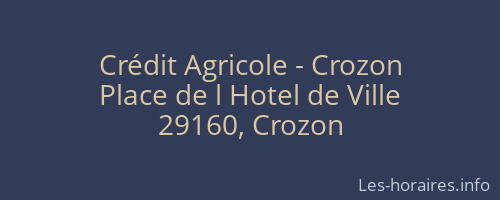 Crédit Agricole - Crozon