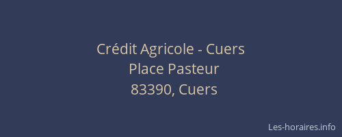 Crédit Agricole - Cuers