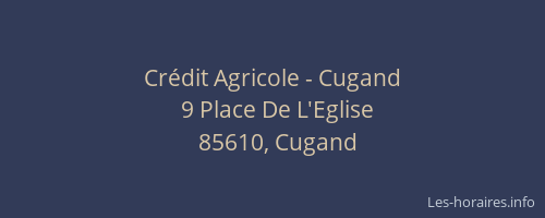 Crédit Agricole - Cugand