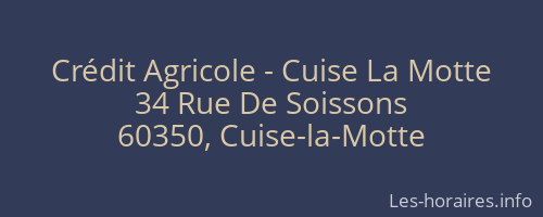 Crédit Agricole - Cuise La Motte