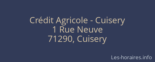 Crédit Agricole - Cuisery