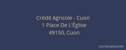 Crédit Agricole - Cuon