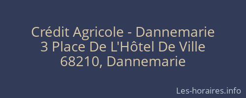 Crédit Agricole - Dannemarie