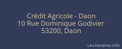Crédit Agricole - Daon