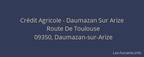 Crédit Agricole - Daumazan Sur Arize