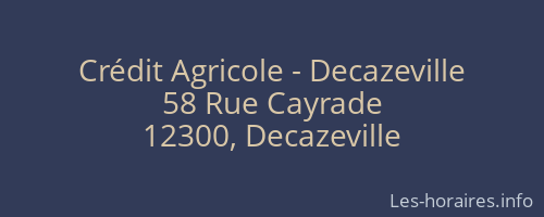 Crédit Agricole - Decazeville