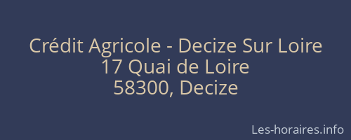 Crédit Agricole - Decize Sur Loire