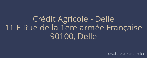 Crédit Agricole - Delle