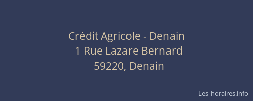 Crédit Agricole - Denain
