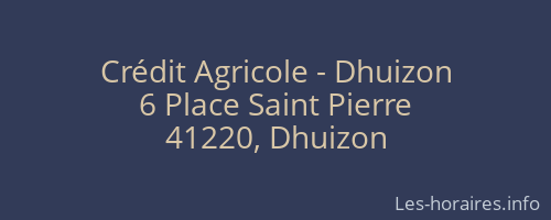 Crédit Agricole - Dhuizon
