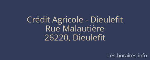 Crédit Agricole - Dieulefit
