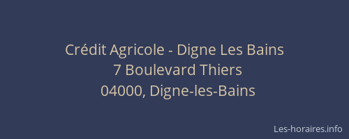 Crédit Agricole - Digne Les Bains