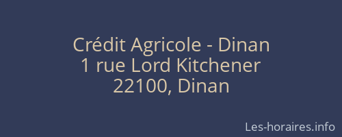 Crédit Agricole - Dinan