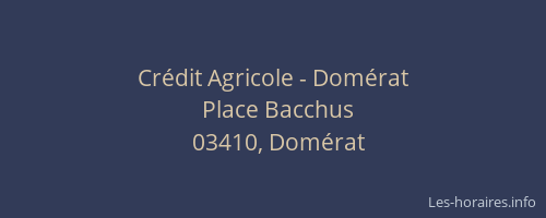 Crédit Agricole - Domérat