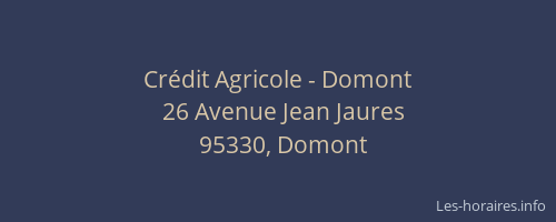Crédit Agricole - Domont