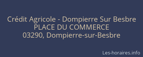 Crédit Agricole - Dompierre Sur Besbre