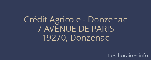Crédit Agricole - Donzenac