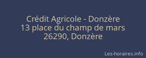Crédit Agricole - Donzère