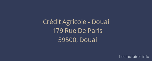 Crédit Agricole - Douai