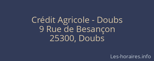 Crédit Agricole - Doubs