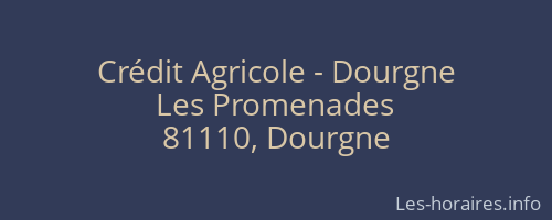 Crédit Agricole - Dourgne