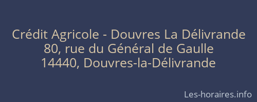 Crédit Agricole - Douvres La Délivrande