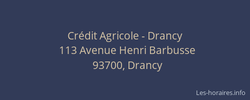 Crédit Agricole - Drancy