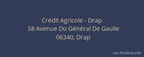 Crédit Agricole - Drap