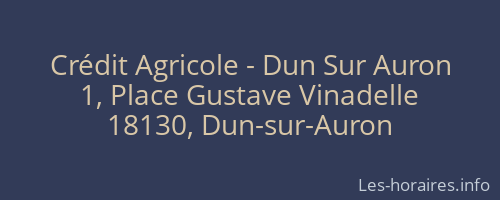Crédit Agricole - Dun Sur Auron