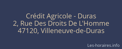 Crédit Agricole - Duras