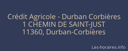 Crédit Agricole - Durban Corbières