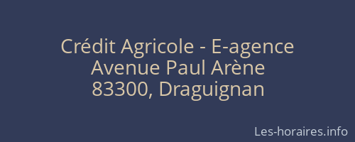 Crédit Agricole - E-agence