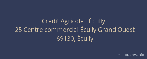 Crédit Agricole - Écully