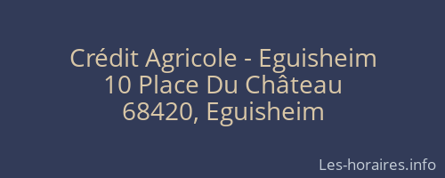 Crédit Agricole - Eguisheim