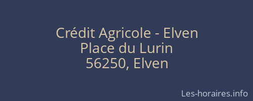 Crédit Agricole - Elven