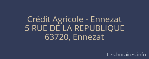 Crédit Agricole - Ennezat