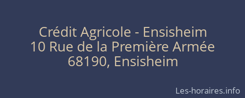 Crédit Agricole - Ensisheim