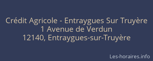 Crédit Agricole - Entraygues Sur Truyère