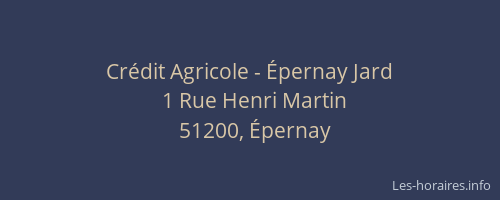 Crédit Agricole - Épernay Jard