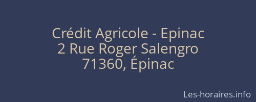 Crédit Agricole - Epinac